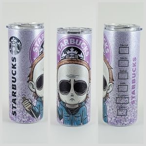 Michael Myers Starbucks 25oz Glitter Tumbler